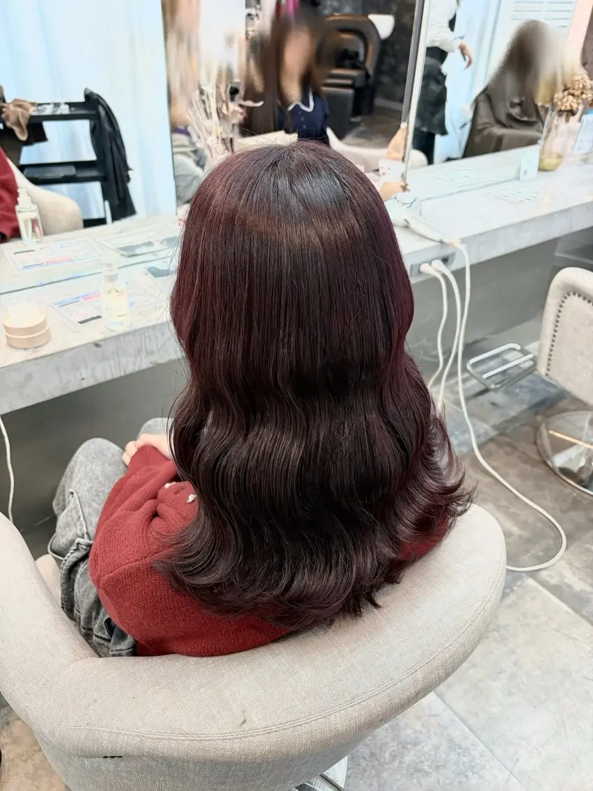 セミロング カラー 🫧Maho【浦和】 艶カラー/ヘアメ🫧のヘアスタイル