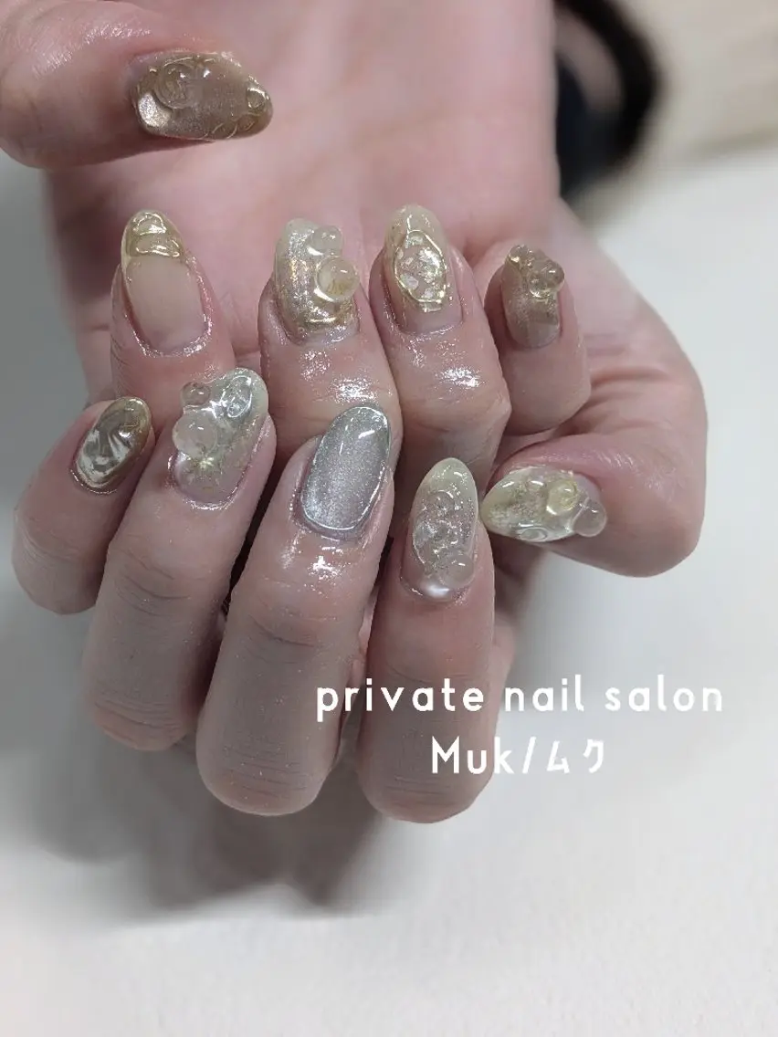 ネイル ニュアンスネイル プライベートサロン Mukのネイルデザイン