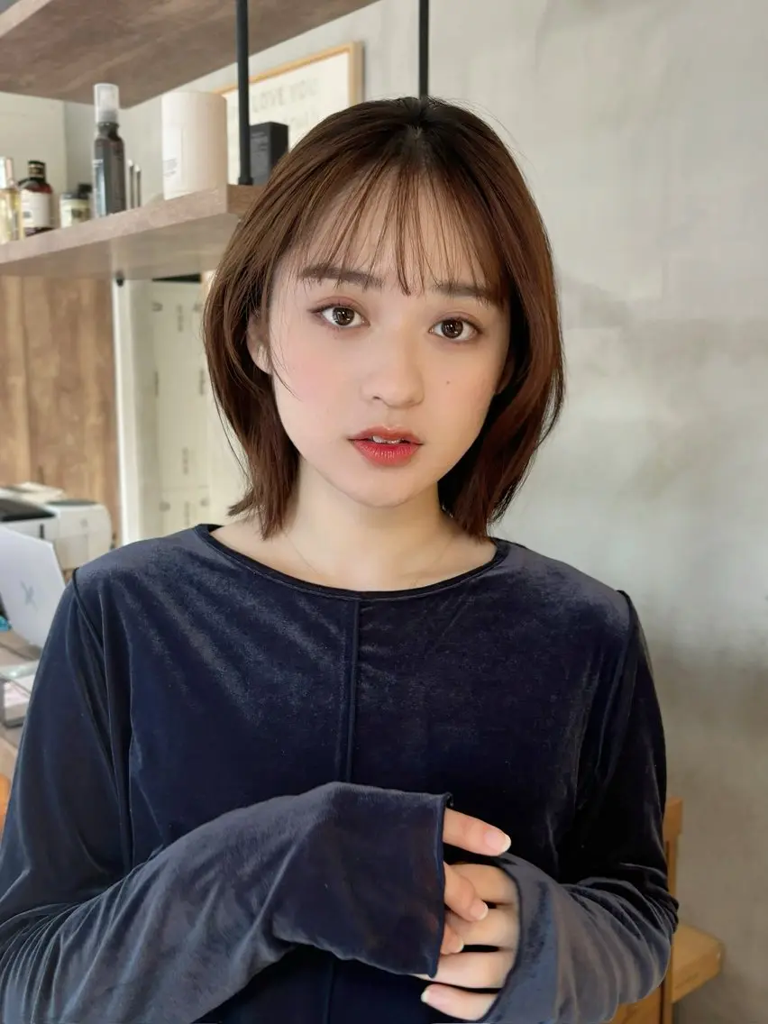 ショート ボブ くびれヘア 顔まわりレイヤー レイヤーカット ショート/ボブ manakaのヘアスタイル