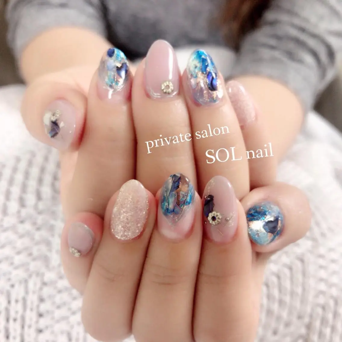 ネイル ニュアンスネイル ハンドネイル SOL NAILのネイルデザイン