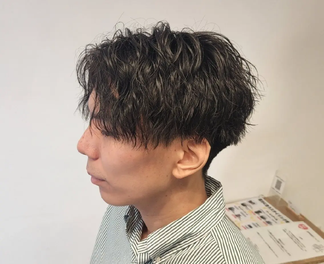 ショート パーマ メンズ 【イケメン風パーマ】 SHOFYのヘアスタイル