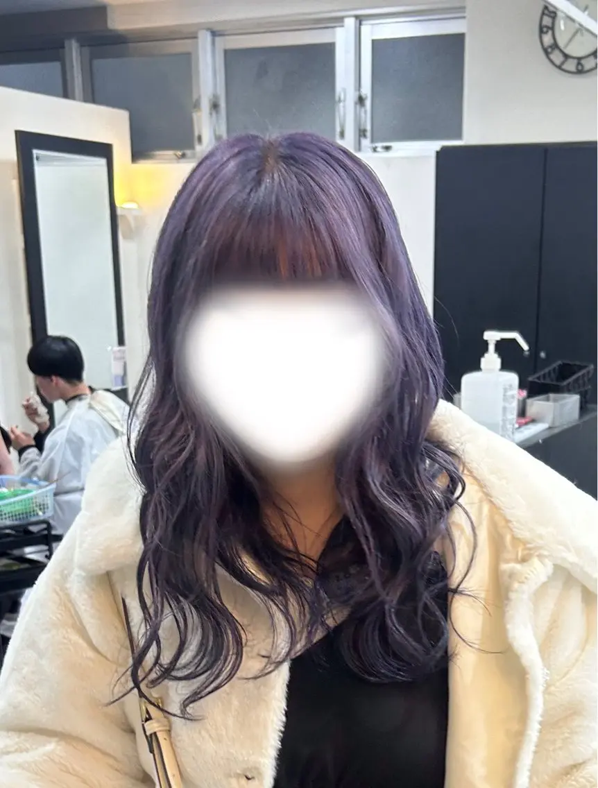 ロング カラー ブリーチ ラベンダーカラー ヘアカラー 🍊小川実里🍊 /カラーレイヤーのヘアスタイル