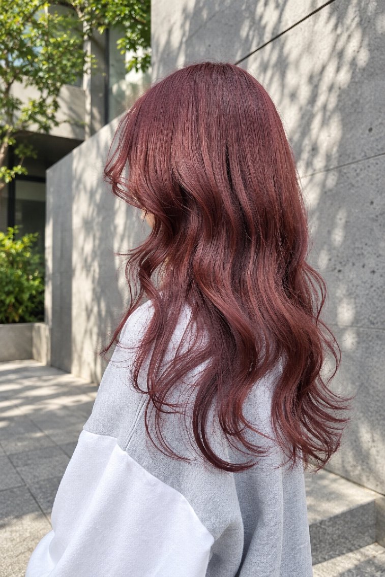 ロング カラー ✨透明感×艶髪| 似合わせカラーのヘアスタイル