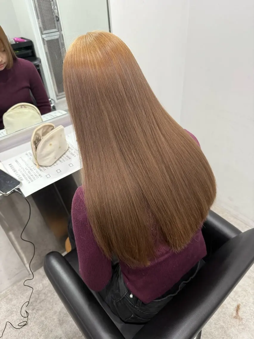 ミディアム カラー ベージュカラー ブラウンカラー ブラウンベージュ ヘアカラー 【🥀履歴修正🥀】 ハイトーン職人/拓真のヘアスタイル