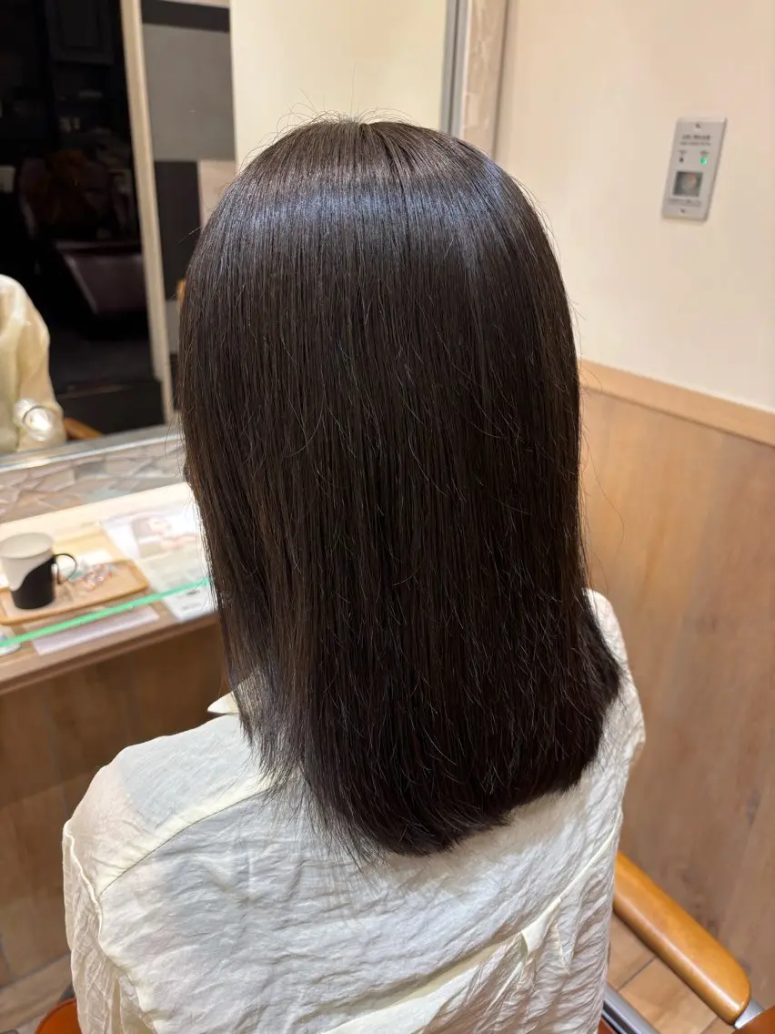 ミディアム 平久保 唯那のヘアスタイル
