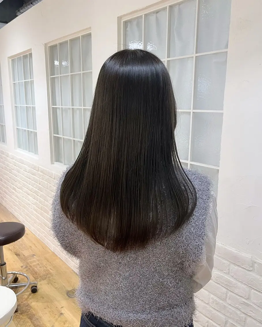ロング カラー 透明感カラー グレージュ AKIHO/矢場町 ／メンズカットモデルのヘアスタイル