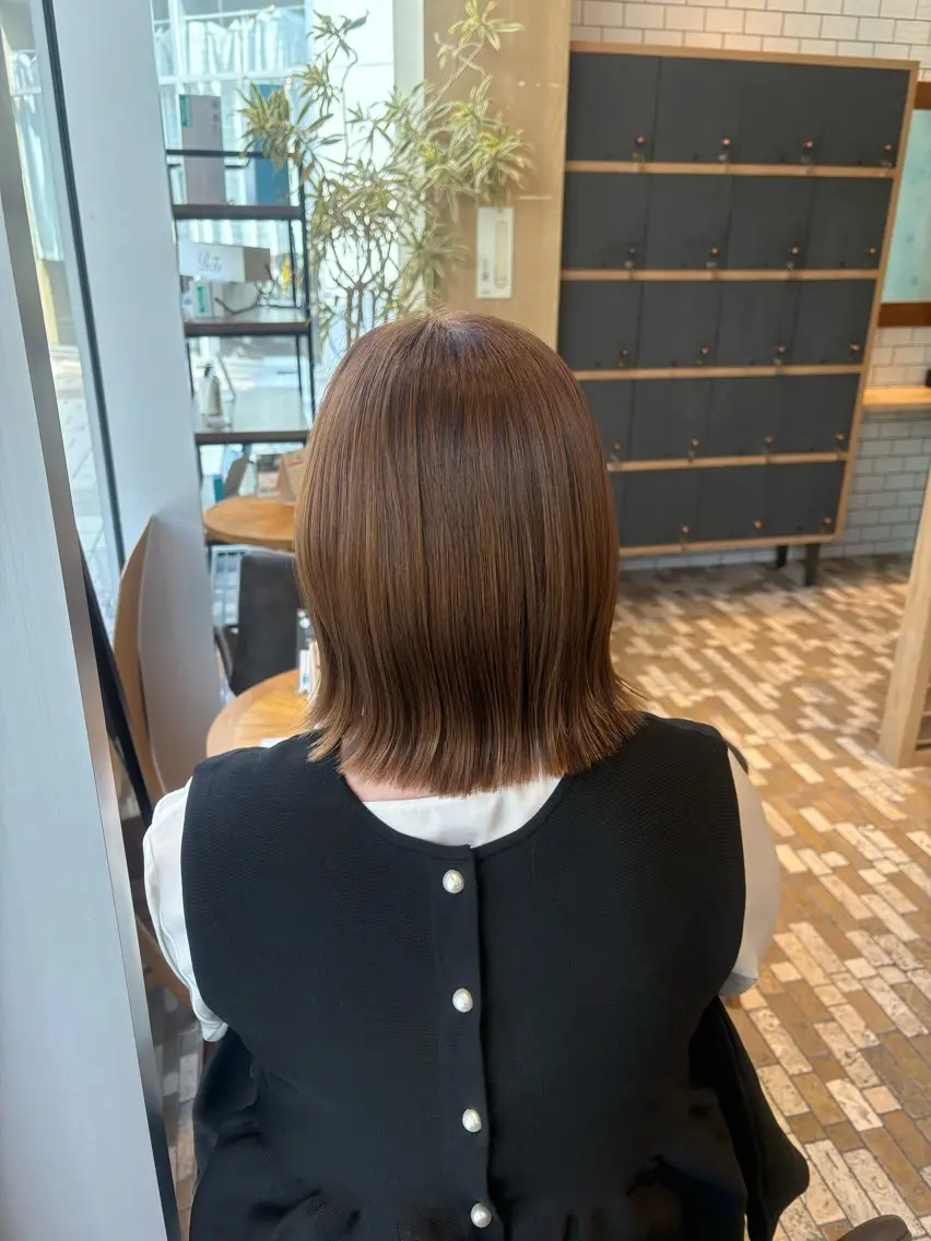 ショート カット ヘアカラー トリートメント ノンダメージカラー/ ボブ/RINのヘアスタイル