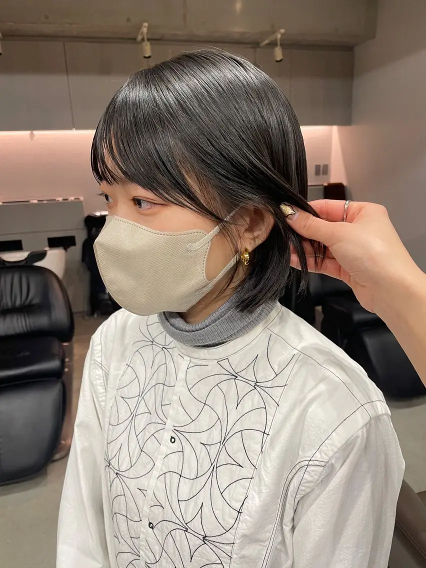 ミディアム カラー カット ヘアカラー トリートメント 表参道🌿赤み消し カラー/チナツのヘアスタイル