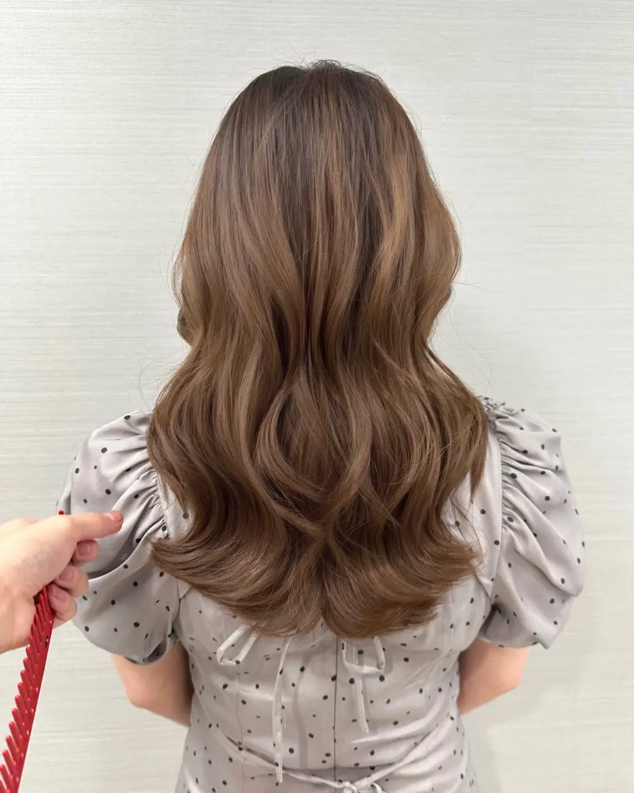 ミディアム カラー 韓国ヘア 店長NEGIのヘアスタイル