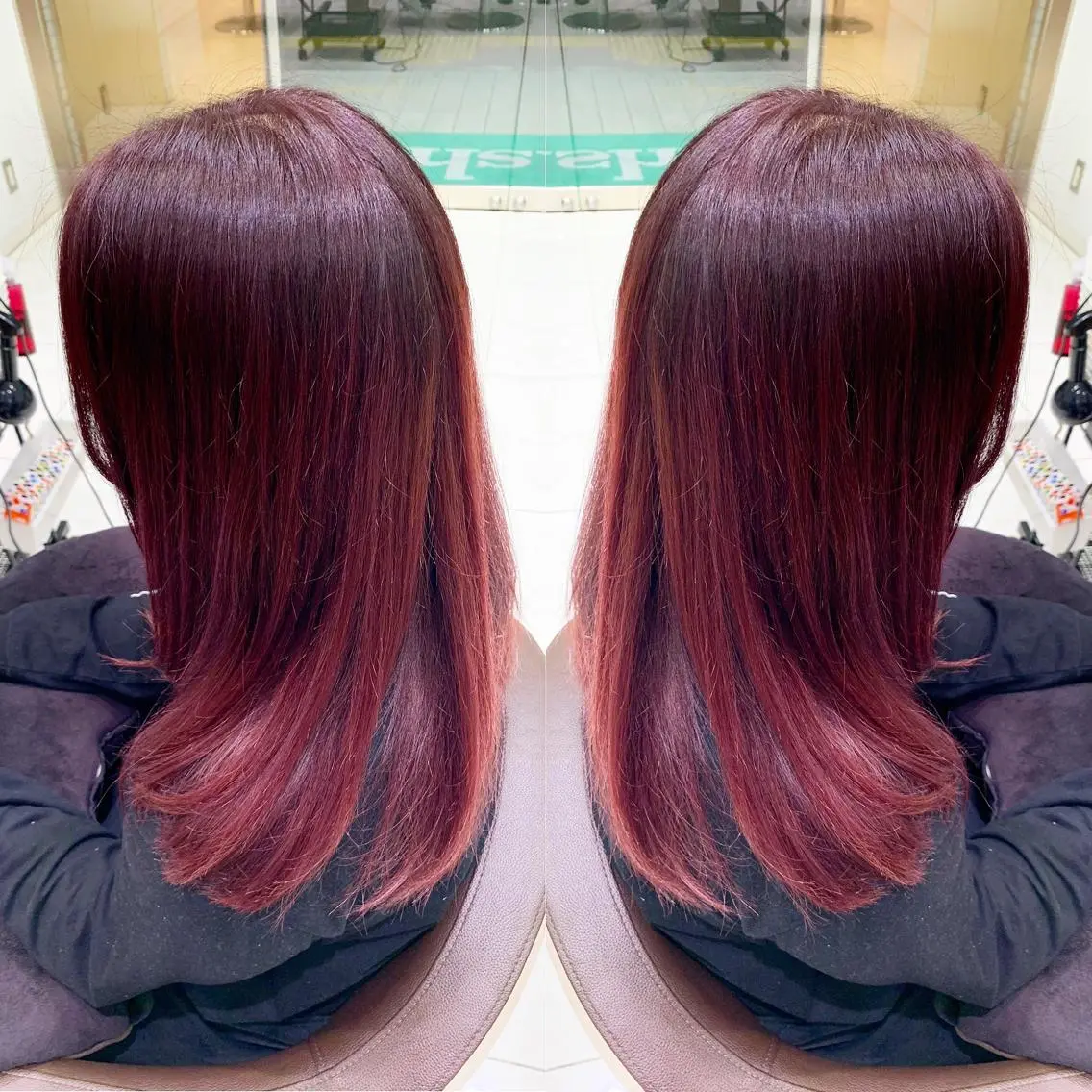 セミロング カラー イルミナカラー カット ヘアカラー トリートメント ブリーチ/バレイヤ ージュ川端裕司のヘアスタイル