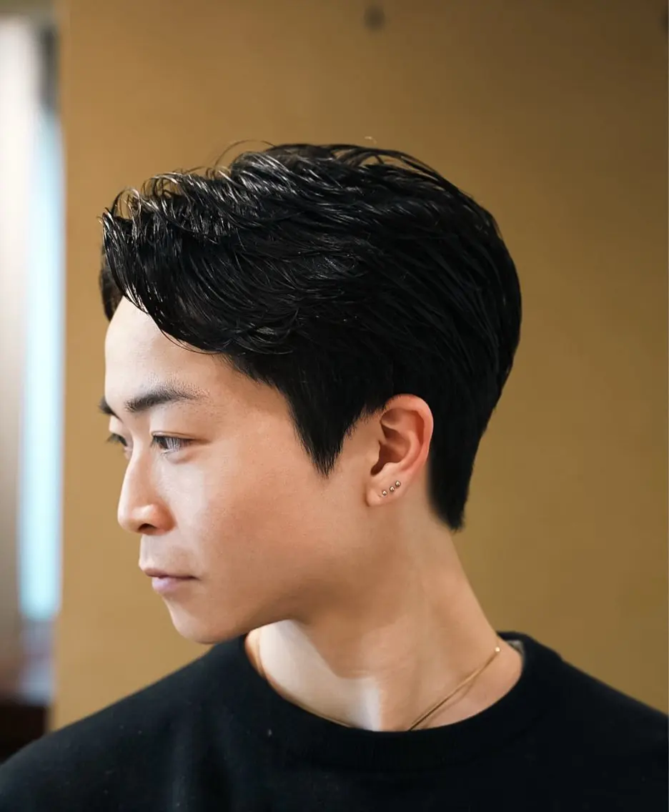 ショート パーマ メンズ ビジネス メンズカット✂️ パーマ🌀 サトエリのヘアスタイル