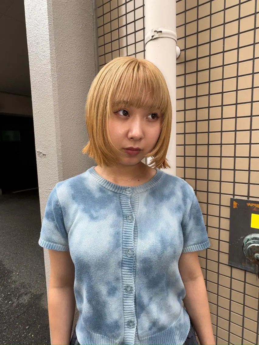 ミディアム カット ヘアカラー kai🐇似合わせ レイヤーカットのヘアスタイル