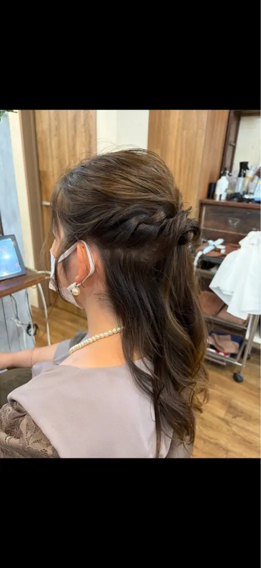 ロング デザインカラー/ メンズ/ヘアセットのヘアスタイル