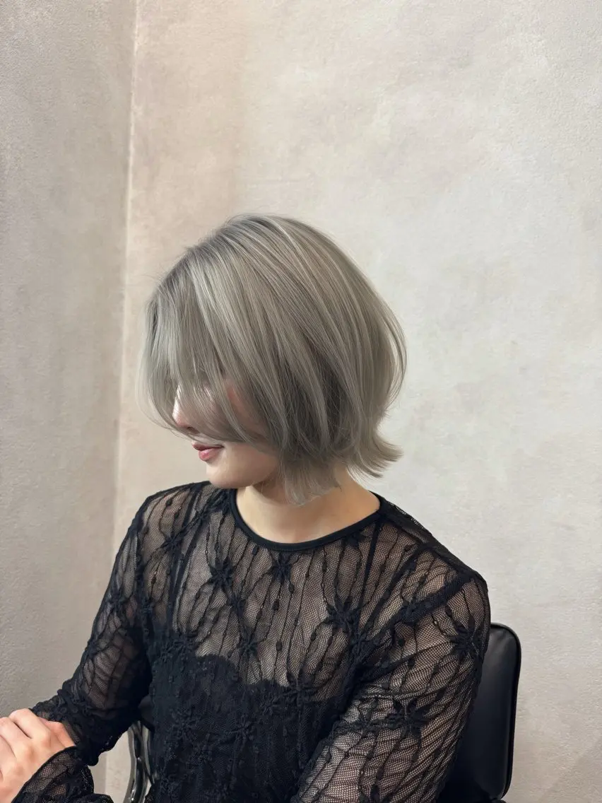ショート ピンク/グレージュ 髪質改善SOMAのヘアスタイル