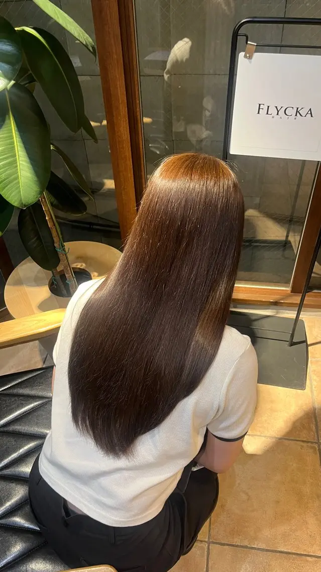 ロング カラー ヘアカラー ナチュラル透明感 カラー/なお🍊のヘアスタイル