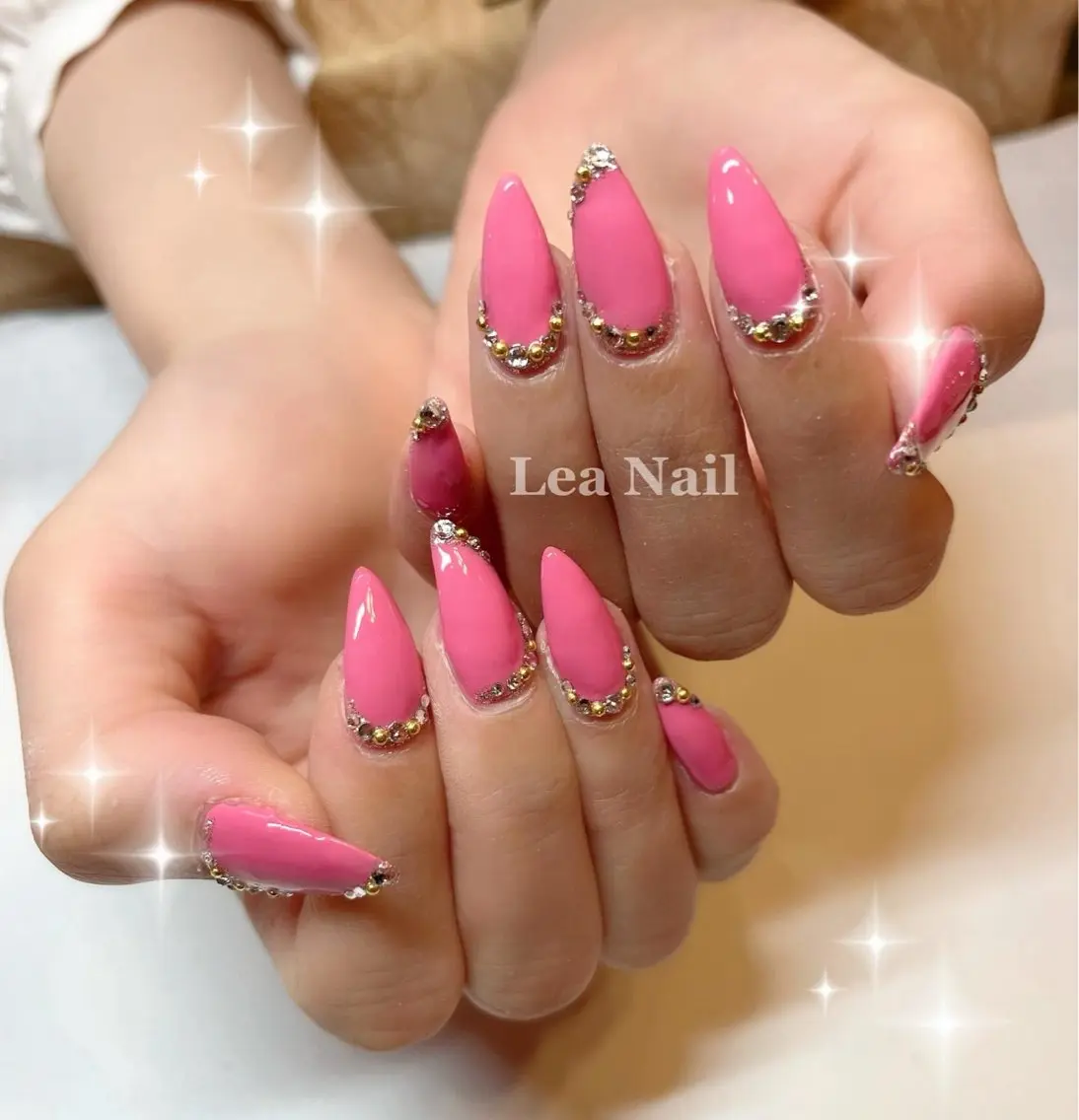 ネイル ピンク Lea Nailのネイルデザイン