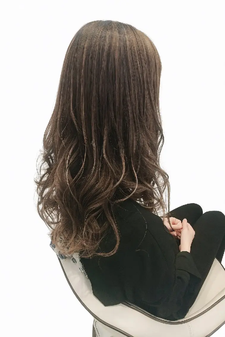 ロング カラー ヘアアレンジ カット ヘアカラー トリートメント お手入れ簡単ヘア🫧 SAKUMA・西船橋のヘアスタイル
