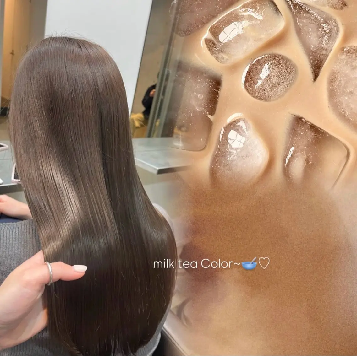 ロング カラー ブラウンカラー 透明感カラー モカブラウン ヘアカラー 【表参道】 nanakoのヘアスタイル