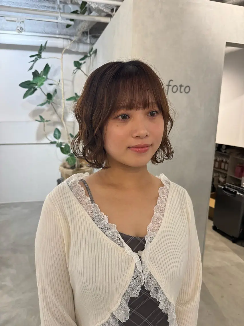 セミロング カット ヘアカラー トリートメント 新宿/顔周りカット +レイヤー＝しずく♩のヘアスタイル