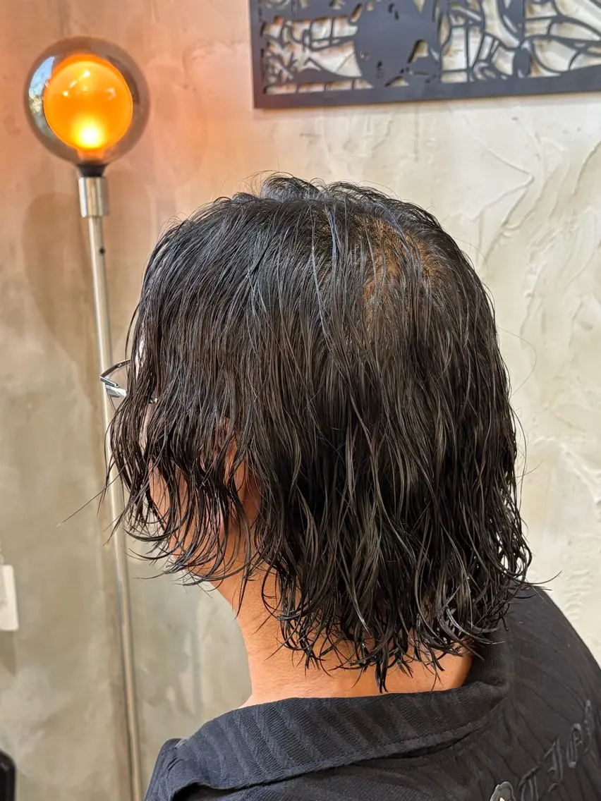 ミディアム パーマ メンズ YUUTO 【メンズ限定】のヘアスタイル