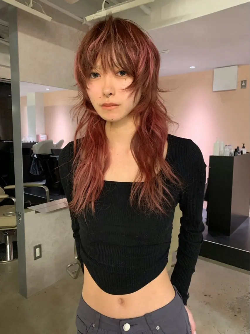 ロング カラー 山田 京介のヘアスタイル