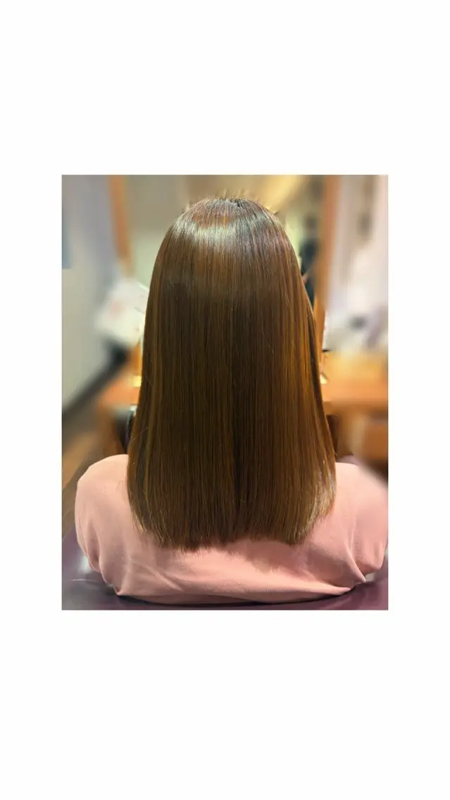 縮毛矯正 みうら しずく🪐のヘアスタイル
