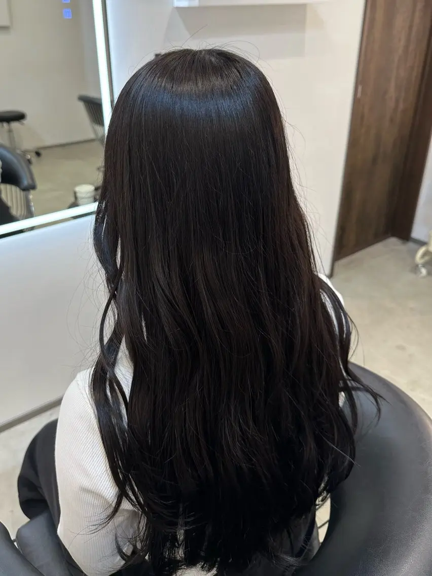 ロング カラー ヘアカラー 颯人⁑艶カラー/ 透明感カラーのヘアスタイル