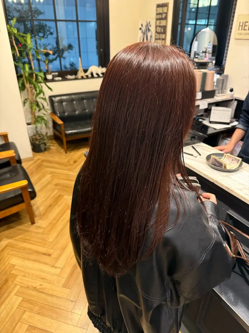 ロング カラー 國分 真椰のヘアスタイル