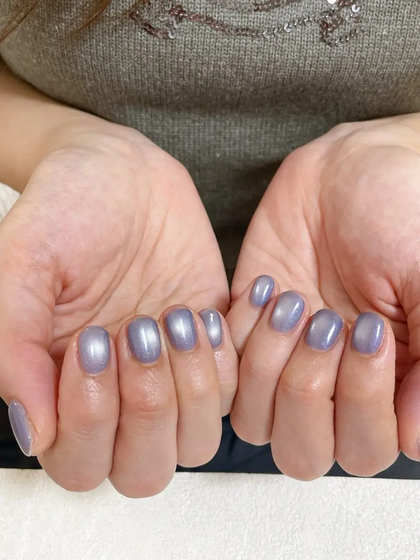 ネイル オーロラネイル フットネイル フレンチネイル ジェルネイル マグネットネイル ハンドネイル mogunail &blowのネイルデザイン