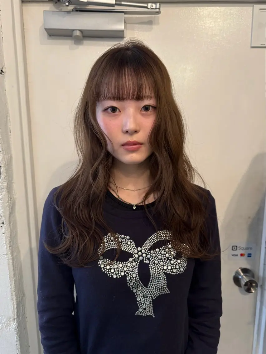 ロング カラー カット ヘアカラー トリートメント ☆unu☆ ナナミのヘアスタイル