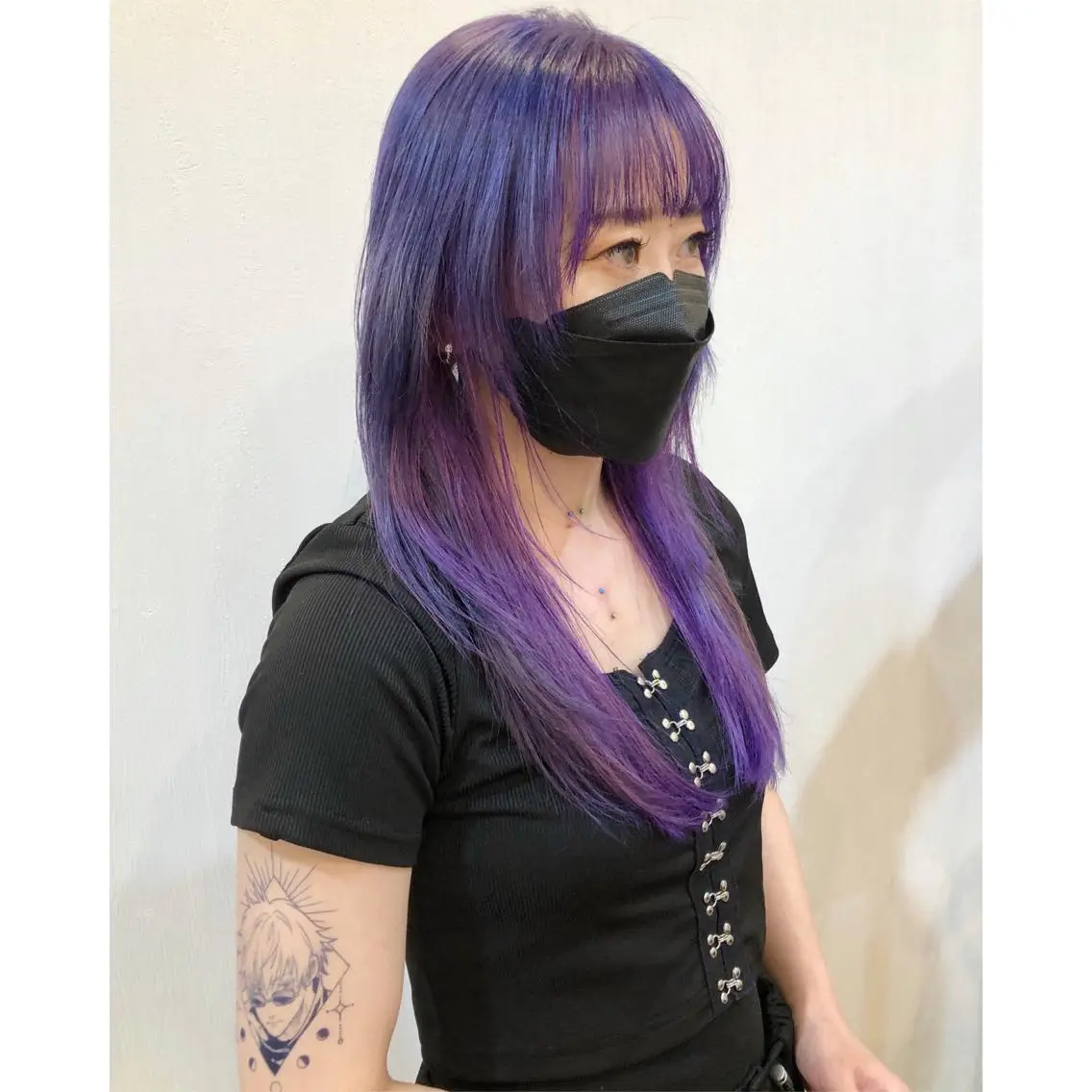ロング カラー ラベンダーカラー パープルカラー ツートーンカラー バイオレットカラー ロング 推しカラー✨ オタク美容師ユウカのヘアスタイル