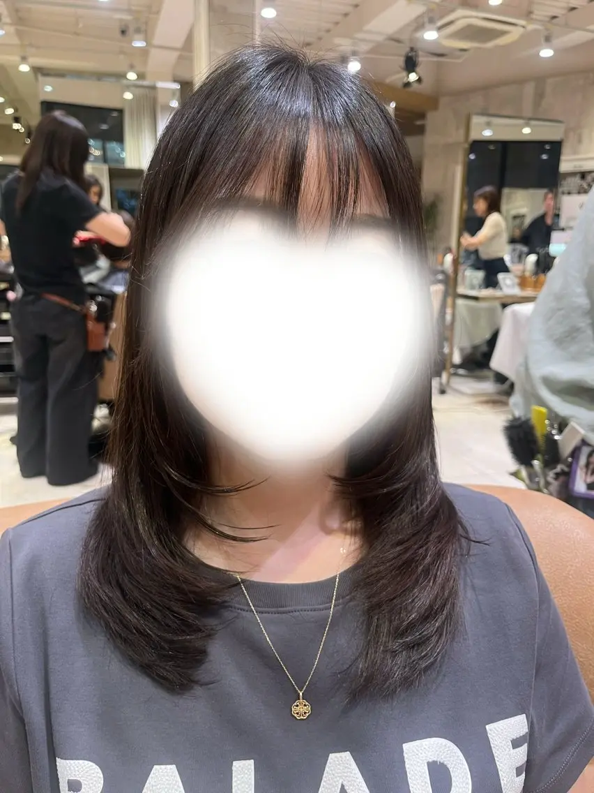 ミディアム ボブ／レイヤーモデル 募集中🫧ゆい🌼のヘアスタイル