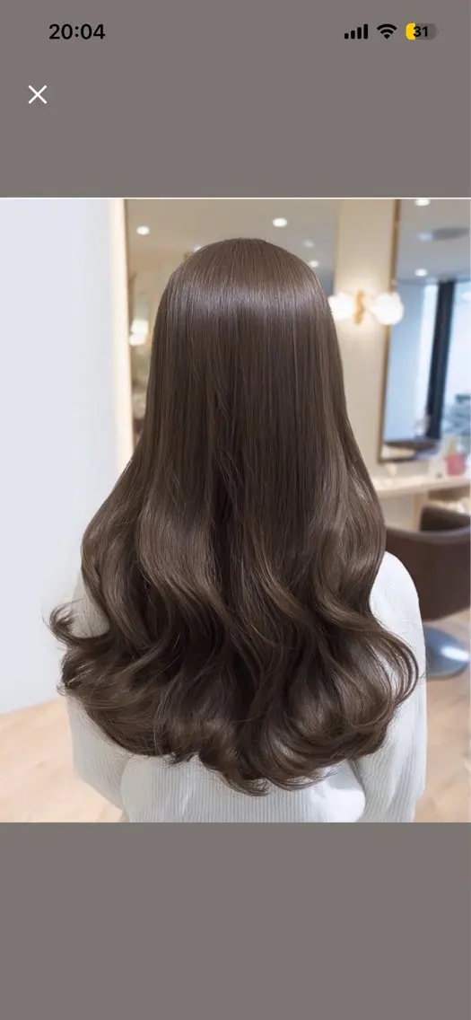 ロング パーマ 縮毛矯正 トリートメント 韓国×艶ハイトーンが かわいい✨️リオ🍒のヘアスタイル