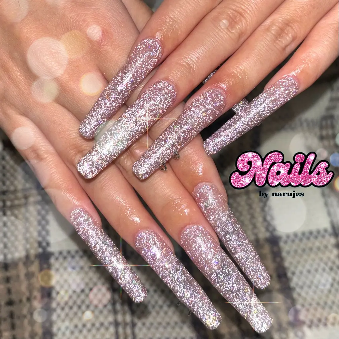 ネイル フラッシュネイル ロングネイル ハンドネイル ギャルネイル🧸💖 narujesのネイルデザイン