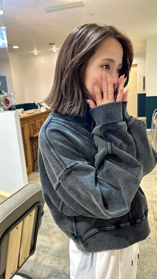 ショート カラー ボブ くびれヘア 顔周りカット レイヤーカット カット ヘアカラー カラーリスト菅野 竜矢🌈のヘアスタイル
