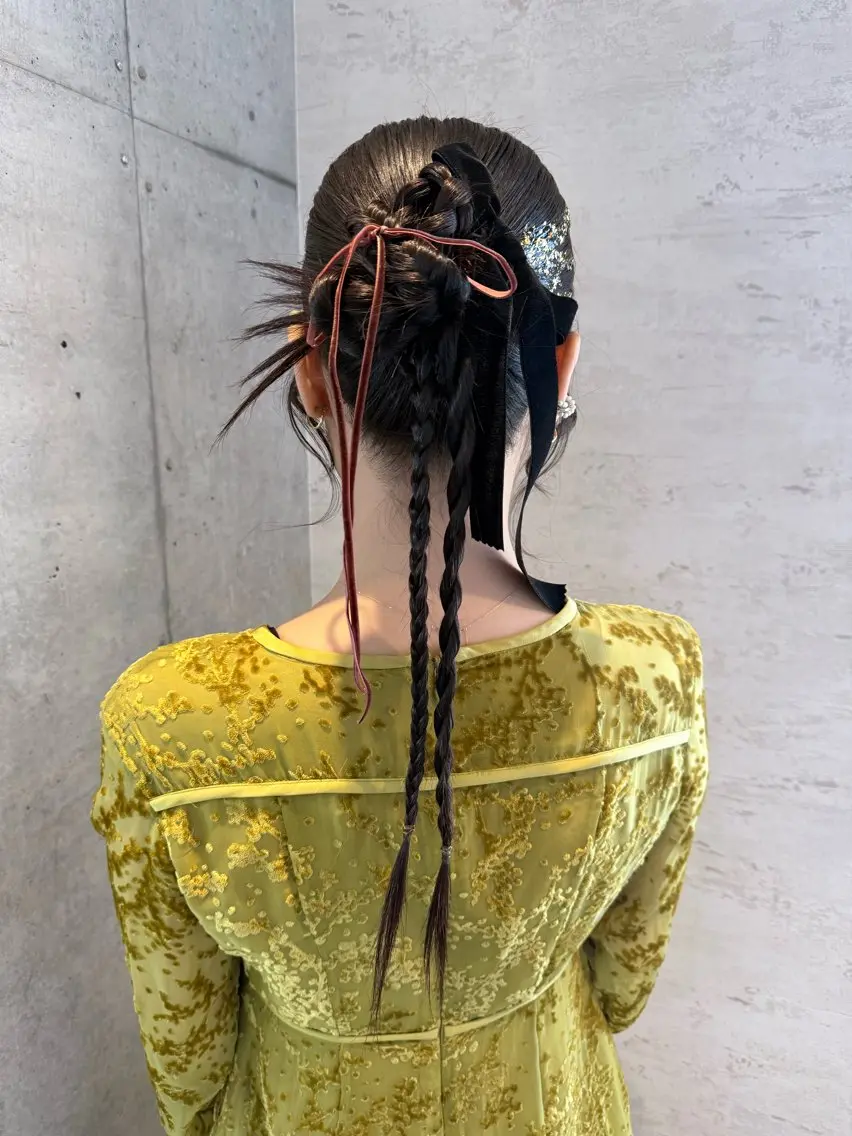 ヘアアレンジ はやしほのか| ヘアセット×カラーのヘアスタイル