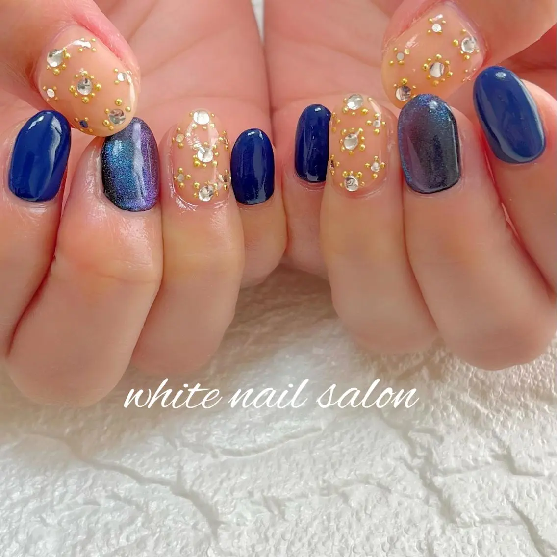 ネイル フットネイル ジェルネイル ハードジェル ラメ(グリッター) 持ち込み ハンドネイル white nail salonのネイルデザイン