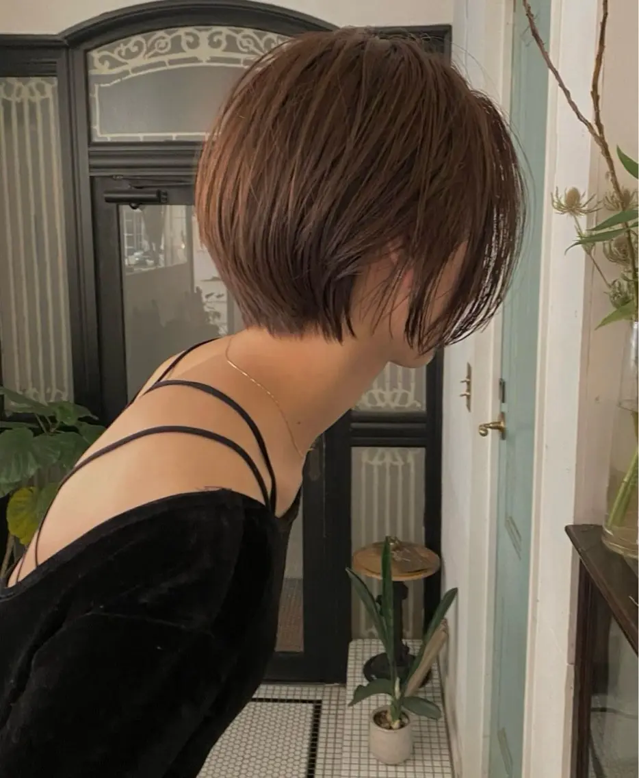 ショート お顔まわりカット たなかちなみ🦤♡のヘアスタイル
