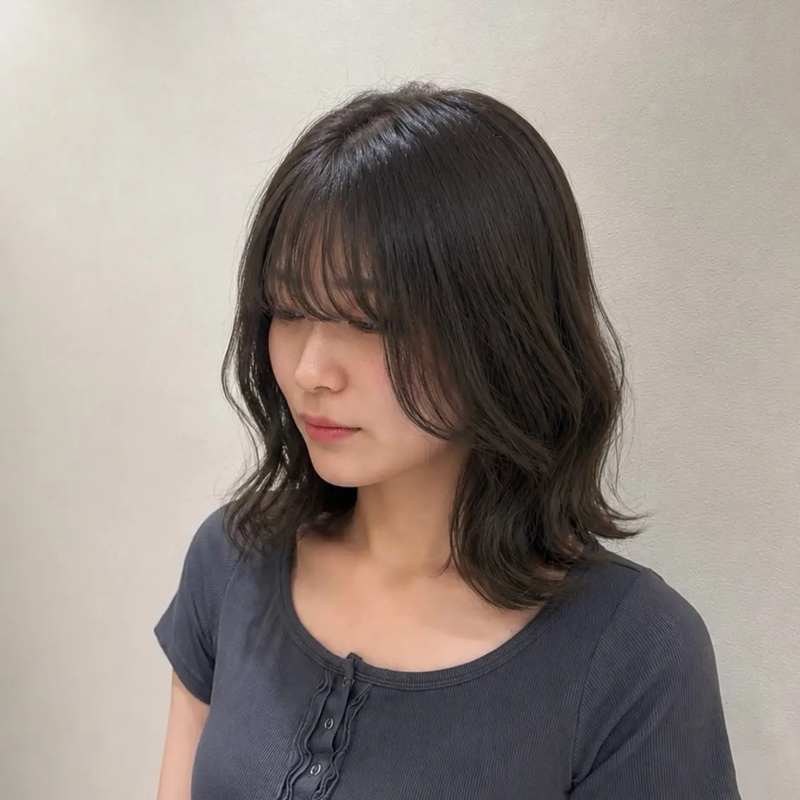 ミディアム カラー YURA𝜗𝜚˚⋆ /韓国idolヘアのヘアスタイル