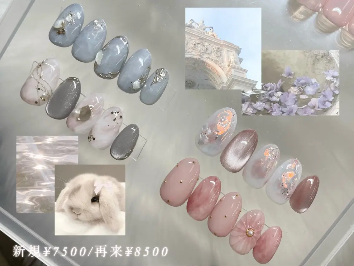 ネイル ニュアンスネイル 𝐒𝐢𝐥𝐤 🎀𝐚𝐧𝐧𝐚のネイルデザイン