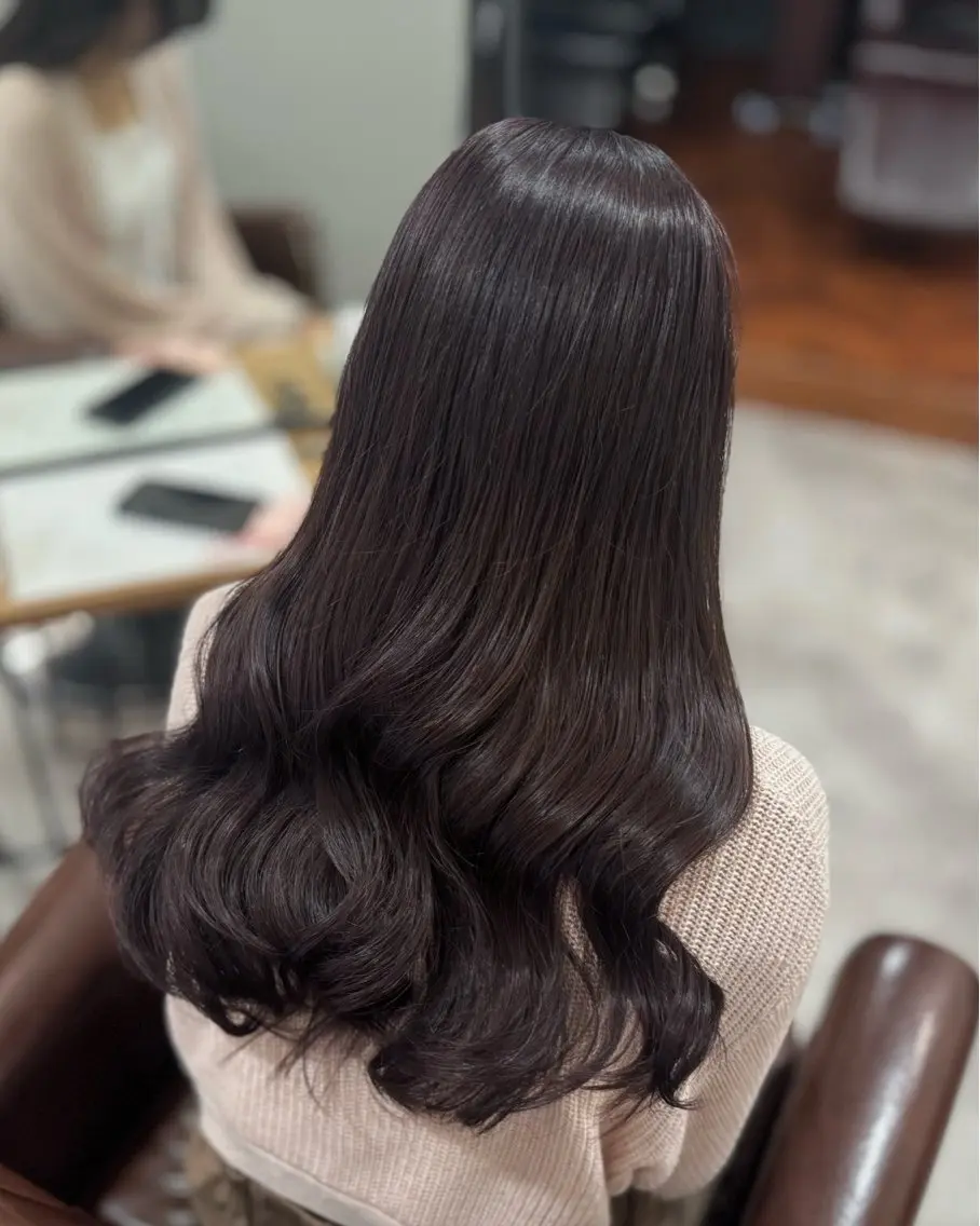 ロング カラー ラベンダーカラー カット ヘアカラー トリートメント 髪質改善/似合わせ パーマ/yumikaのヘアスタイル