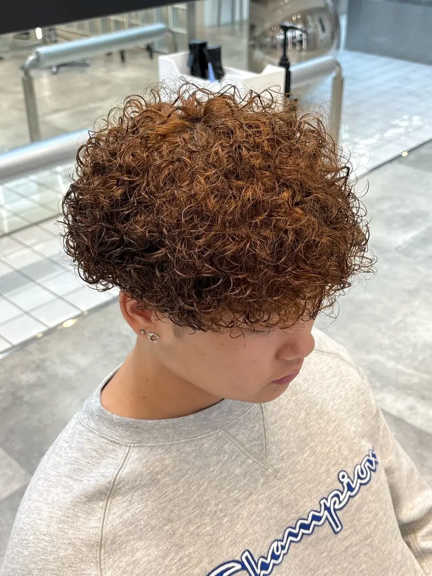 カラー パーマ メンズ カット ヘアカラー パーマ fifth 武正 琉生のヘアスタイル