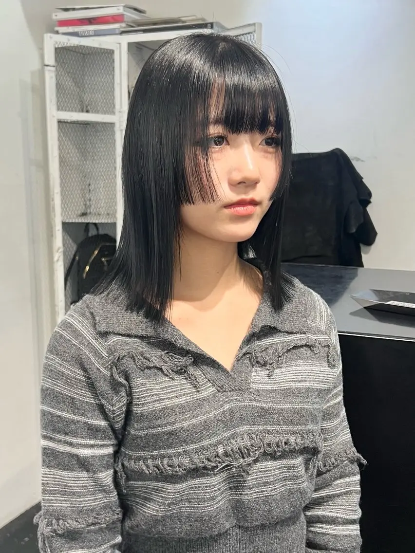 ミディアム カラー カット ヘアカラー トリートメント HARU//原宿🤍 リピート率NO.1のヘアスタイル