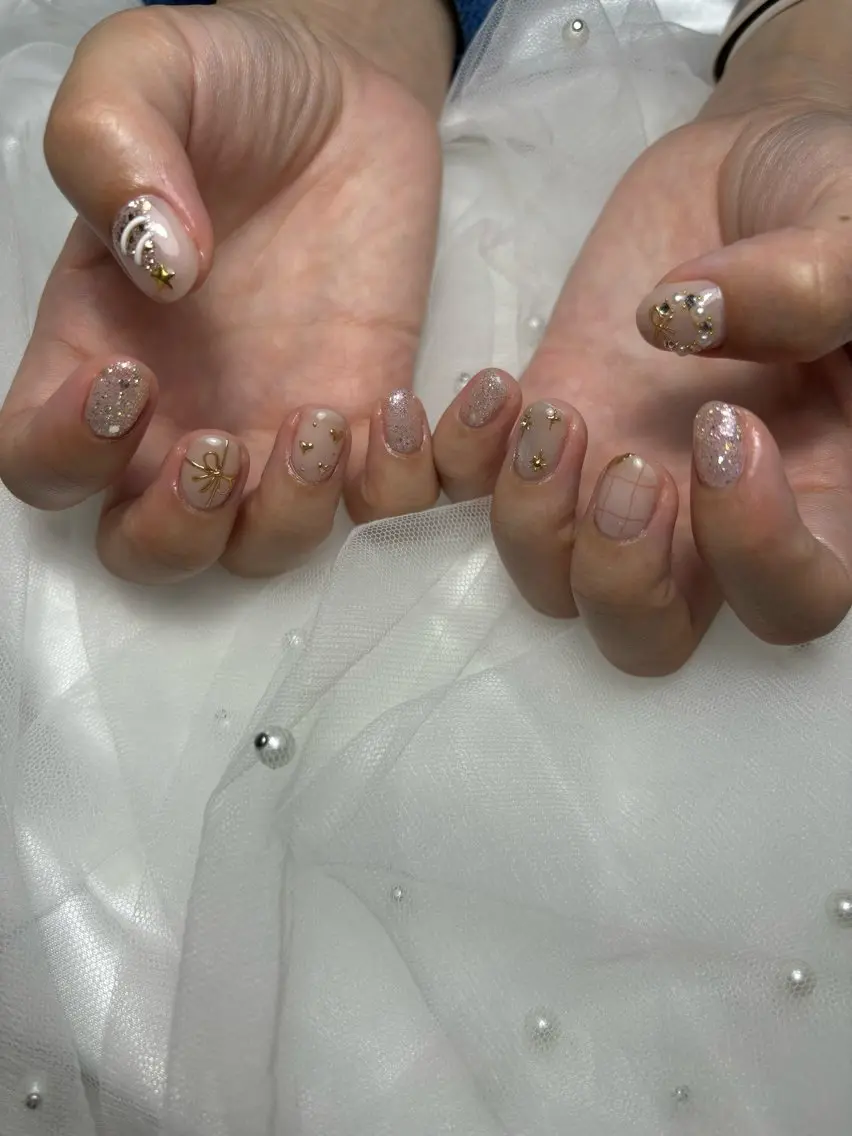 ネイル 冬ネイル クリスマス nail salon Ni-i-naのネイルデザイン