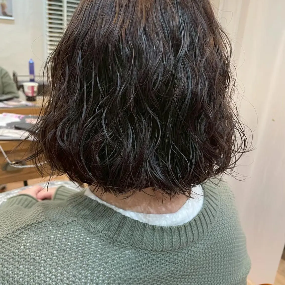 ミディアム カラー パーマ ミディアムパーマ ハイライトカラー ハイライト 🫧 池袋cielo アヤネ 🩰のヘアスタイル