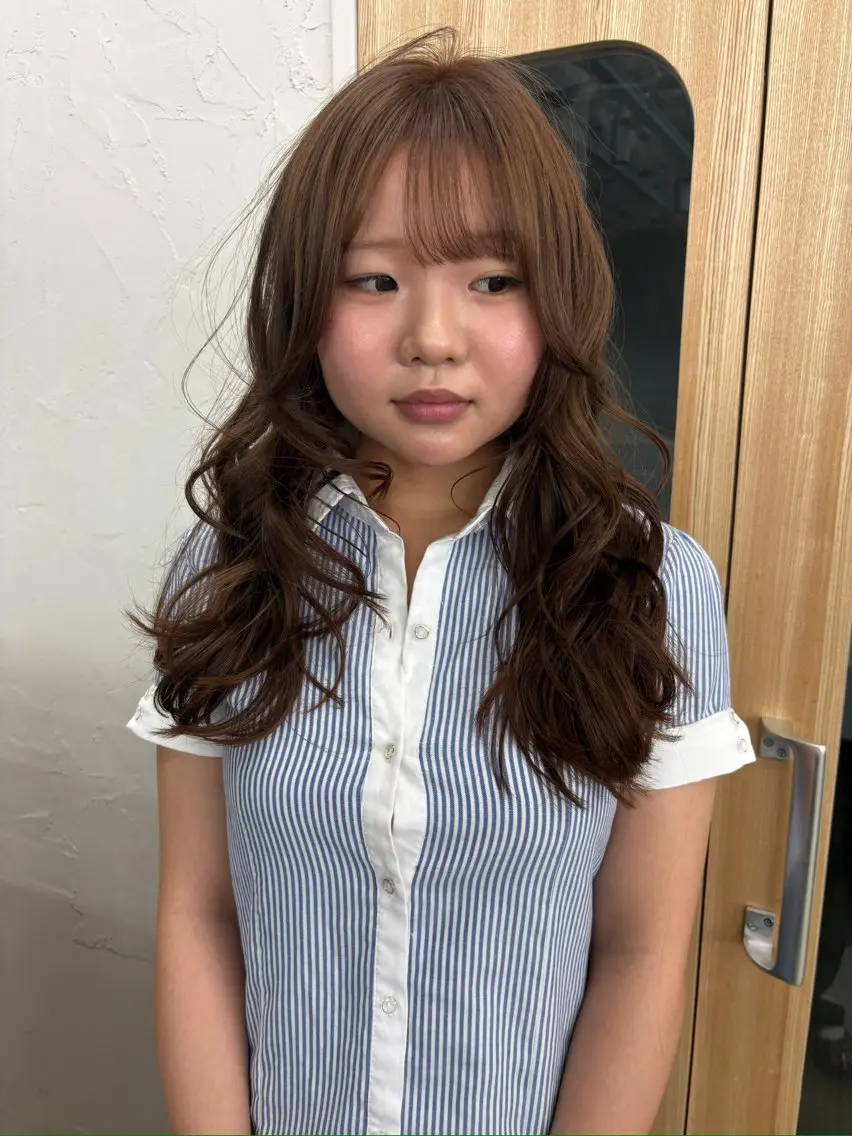 カラー ヘアカラー 透明感カラー/海外風 レイヤー/mao🗽のヘアスタイル