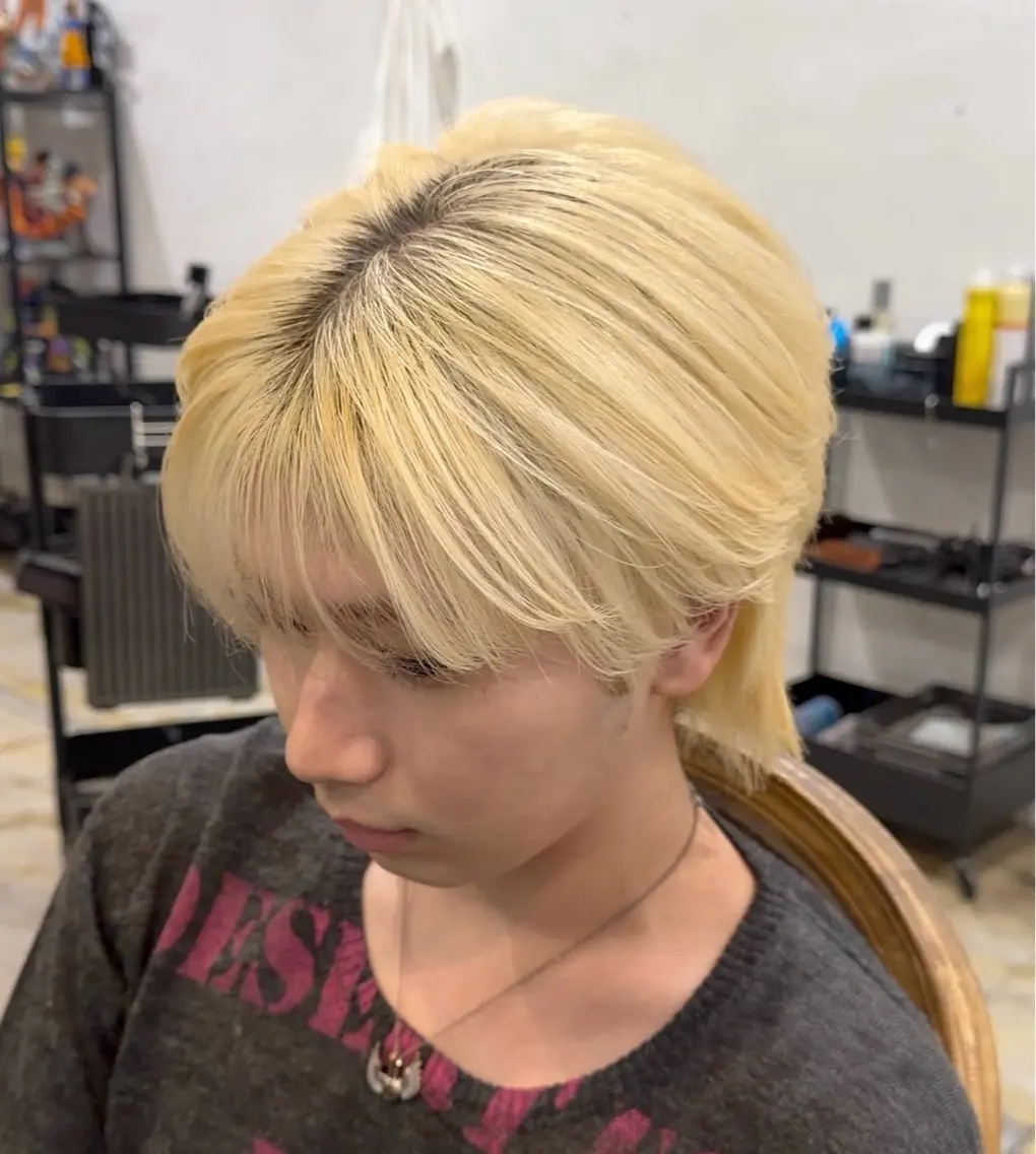 ショート ヘアカラー トリートメント メンズ複雑履歴修正 ／サイバアサトのヘアスタイル