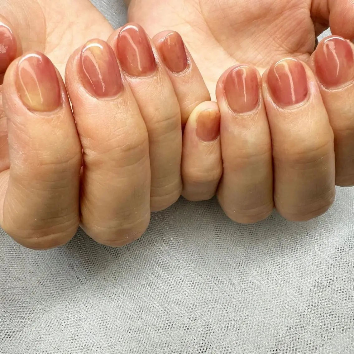 ネイル クリアネイル 氷ネイル・うるうるネイル 韓国ネイル ニュアンスネイル 冬ネイル 🪞KAPE NAIL 🪞のネイルデザイン