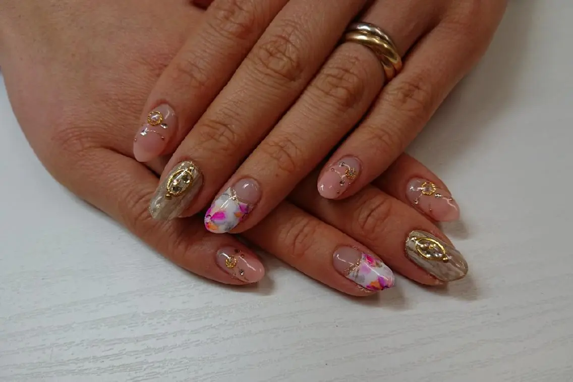 ロング ネイル ハンドネイル nail salon Blancのネイルデザイン