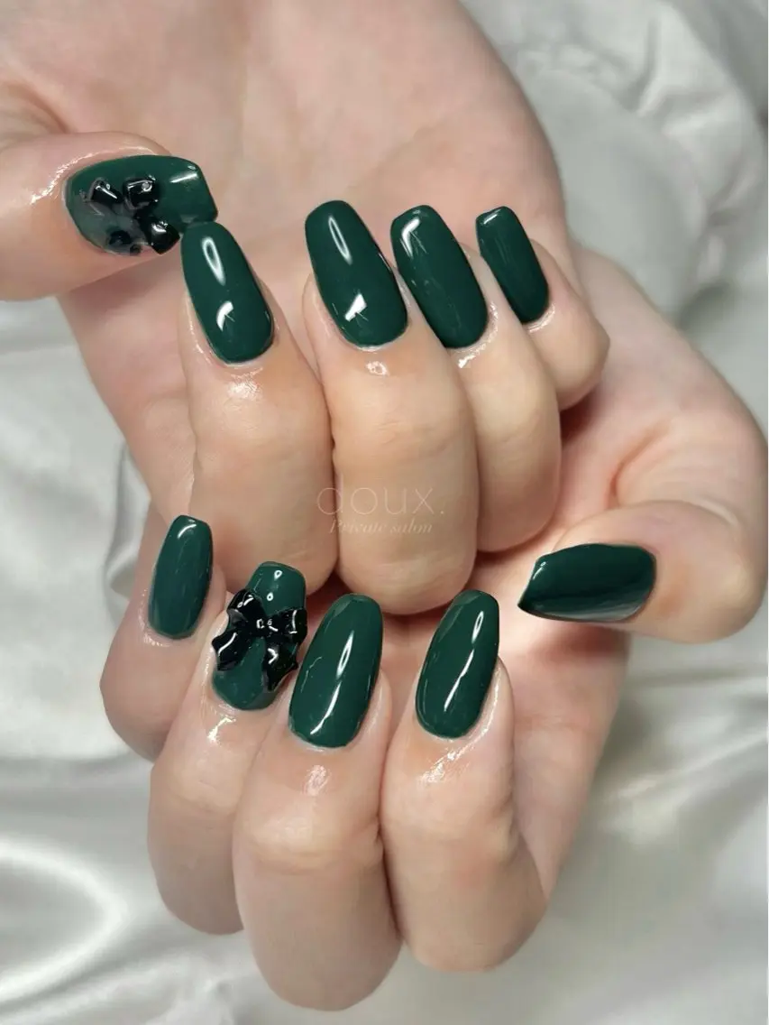 ネイル 韓国ネイル ロングネイル ニュアンスネイル オフィスネイル ワンカラーネイル doux. nailのネイルデザイン